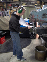 Randy C and P51 Mustang Airplane Parts